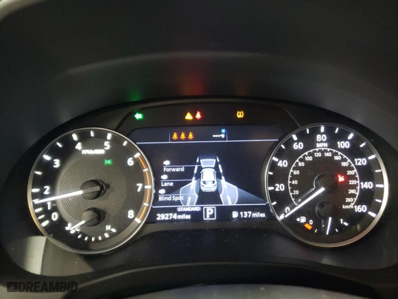 2022 Infiniti QX50 LUXE with VIN 3PCAJ5BB1NF113221, listed as a Copart auction lot 83482814 with 29,274 mi miles and Salvage Title. Bid and sale history available at carsss.com. Image 9.