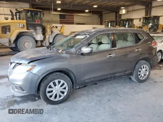 2015 Nissan Rogue S with VIN KNMAT2MT9FP541818, listed as a Copart auction lot 49122455 with 192,297 mi miles and Clean Title. Bid and sale history available at carsss.com. Image 1.