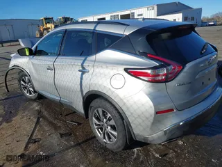 2016 Nissan Murano SL with VIN 5N1AZ2MH0GN127393, listed as a IAAI auction lot 41847066 with 138,766 mi miles. Bid and sale history available at carsss.com. Image 3.