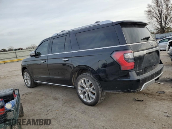 2019 Ford Expedition Max Platinum z VIN 1FMJK1MTXKEA57820, wystawiony jako Copart lot #82430554 z przebiegiem 74 363 mil mil oraz Szkoda całkowita • Salvage title. Historia ofert i sprzedaży dostępna na DreamBid. Obrazek 2.