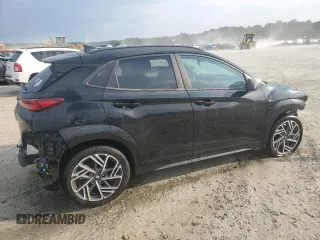 2023 Hyundai Kona N Line with VIN KM8K33A3XPU031197, listed as a Copart auction lot 72999344 with 20,664 mi miles and Salvage Title. Bid and sale history available at carsss.com. Image 3.