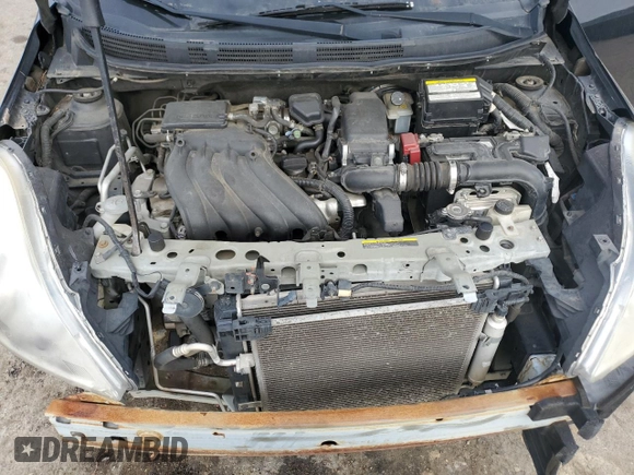 2014 Nissan Versa S with VIN 3N1CN7APXEK455220, listed as a Copart auction lot 89015285 with 166,816 mi miles and Salvage Title. Bid and sale history available at DreamBid. Image 12.