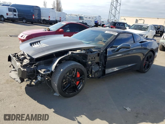 2017 Chevrolet Corvette 3LT with VIN 1G1YF2D75H5118511, listed as a Copart auction lot 43003065 with 22,883 mi miles and Salvage Title. Bid and sale history available at carsss.com. Image 1.
