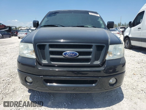 2007 Ford F-150 XL with VIN 1FTRF12217KA80336, listed as a Copart auction lot 52753575 with 54,806 mi miles and Salvage Title. Bid and sale history available at carsss.com. Image 5.
