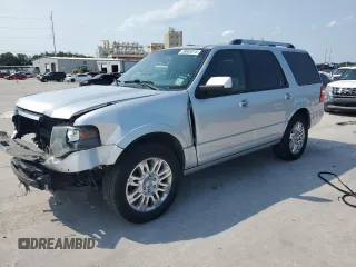 2014 Ford Expedition Limited z VIN 1FMJU1K58EEF27443, wystawiony jako Copart lot #58983615 z przebiegiem 144 310 mil mil oraz Szkoda całkowita • Salvage title. Historia ofert i sprzedaży dostępna na DreamBid. Obrazek 1.