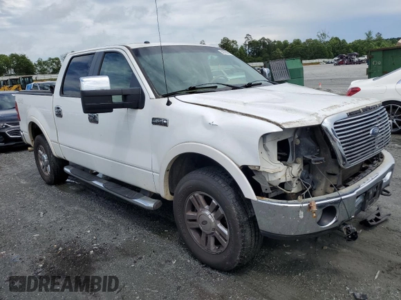 2008 Ford F-150 XLT with VIN 1FTPW14V08FA84175, listed as a Copart auction lot 58796915 with 218,516 mi miles and Salvage title. Bid and sale history available at DreamBid. Image 4.