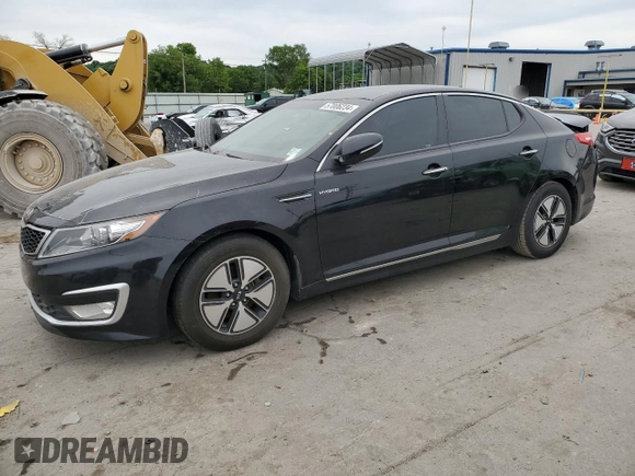 2013 Kia Optima Hybrid LX with VIN KNAGM4AD2D5060797, listed as a Copart auction lot 57006234 with 119,443 mi miles and Clean Title. Bid and sale history available at carsss.com. Image 1.
