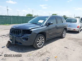 2016 Jeep Compass High Altitude Edition with VIN 1C4NJCEA3GD536062, listed as a IAAI auction lot 39685307 with 90,247 mi miles. Bid and sale history available at carsss.com. Image 2.