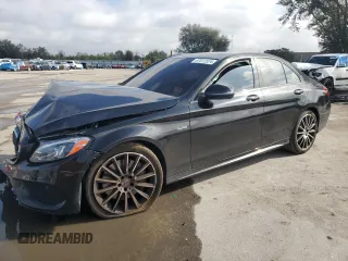 2017 Mercedes-Benz C 43 AMG with VIN 55SWF6EB7HU188565, listed as a Copart auction lot 87072524 with Not Provided miles and Salvage Title. Bid and sale history available at DreamBid. Image 1.
