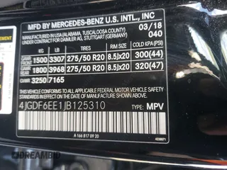 2018 Mercedes-Benz GLS 450 z VIN 4JGDF6EE1JB125310, wystawiony jako Copart lot #87631765 z przebiegiem 143 399 mil mil oraz Szkody całkowita. Historia ofert i sprzedaży dostępna na DreamBid. Obrazek 15.