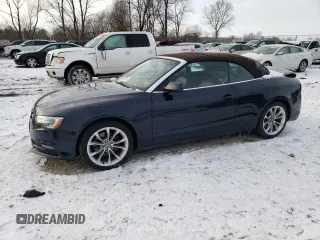 2013 Audi A5 Premium Plus with VIN WAULFAFH1DN008239, listed as a Copart auction lot 84741734 with 0 mi miles and Salvage Title. Bid and sale history available at carsss.com. Image 1.