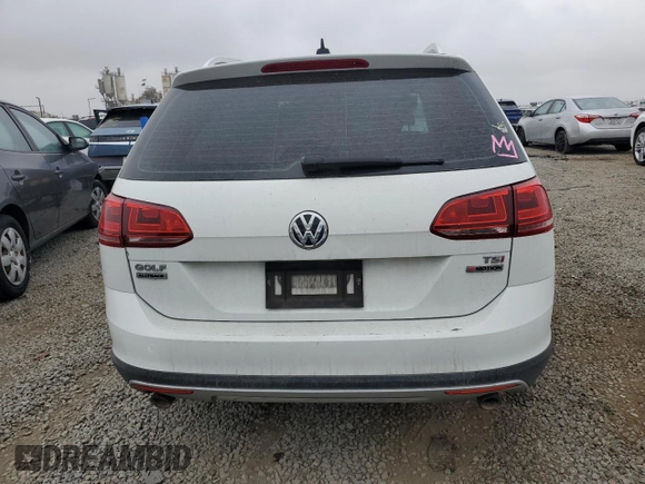 2017 Volkswagen Golf S with VIN 3VWH17AU4HM522453, listed as a Copart auction lot 58395955 with 75,787 mi miles and Salvage title. Bid and sale history available at DreamBid. Image 6.