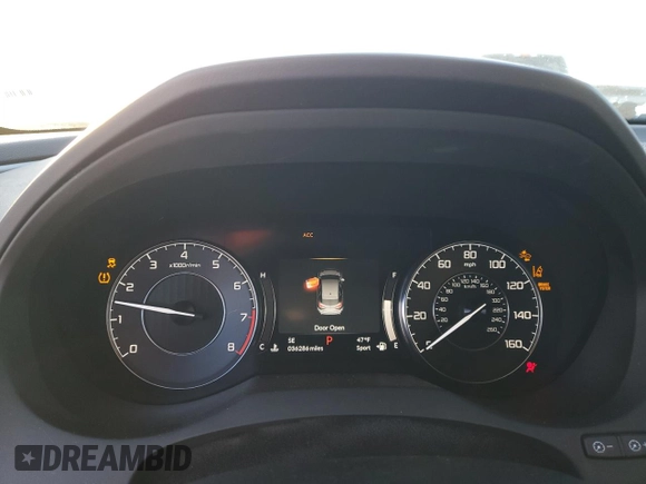 2021 Acura RDX with VIN 5J8TC1H30ML003561, listed as a Copart auction lot 87891375 with 36,286 mi miles and Salvage title. Bid and sale history available at DreamBid. Image 9.