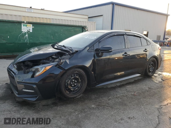 2021 Toyota Corolla SE with VIN 5YFM4MCE1MP064256, listed as a Copart auction lot 88403625 with 97,913 mi miles and Salvage Title. Bid and sale history available at carsss.com. Image 1.