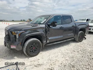 2024 Toyota Tundra TRD Pro Hybrid with VIN 5TFPC5DBXRX052870, listed as a Copart auction lot 53726485 with 11,322 mi miles and Salvage title. Bid and sale history available at DreamBid. Image 1.