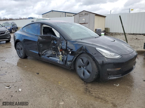 2018 Tesla Model 3 Long Range Battery with VIN 5YJ3E1EB6JF086559, listed as a Copart auction lot 43235425 with 82,064 mi miles and Salvage Title. Bid and sale history available at carsss.com. Image 4.