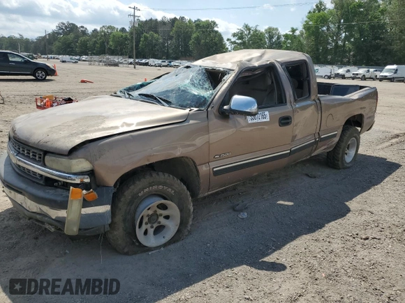 2001 Chevrolet Silverado 1500 LS with VIN 1GCEK19T41Z272423, listed as a Copart auction lot 53672165 with Not Provided miles and Salvage Title. Bid and sale history available at DreamBid. Image 1.