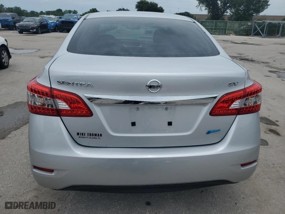 2014 Nissan Sentra S with VIN 3N1AB7AP3EL696658, listed as a Copart auction lot 88230995 with 44,255 mi miles and Non Repairable. Bid and sale history available at carsss.com. Image 6.