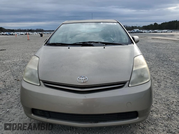 2005 Toyota Prius z VIN JTDKB20U053070122, wystawiony jako Copart lot #86879114 z przebiegiem Nie podano mil oraz Szkoda całkowita • Salvage title. Historia ofert i sprzedaży dostępna na DreamBid. Obrazek 5.