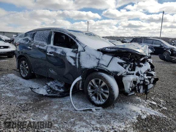 2017 Nissan Murano SL with VIN 5N1AZ2MHXHN117469, listed as a Copart auction lot 45397545 with 123,792 mi miles and Salvage title. Bid and sale history available at DreamBid. Image 4.