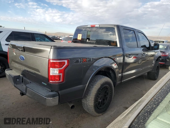 2018 Ford F-150 XL with VIN 1FTEW1EP0JKE59776, listed as a Copart auction lot 46845825 with 107,567 mi miles and Salvage Title. Bid and sale history available at carsss.com. Image 3.