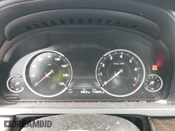 2015 BMW 7 Series 750i xDrive with VIN WBAYB6C59FD965994, listed as a Copart auction lot 53994545 with 119,929 mi miles and Salvage Title. Bid and sale history available at carsss.com. Image 9.
