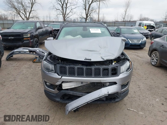 2020 Jeep Compass Latitude with VIN 3C4NJDBB5LT229144, listed as a IAAI auction lot 41448885 with 53,534 mi miles and . Bid and sale history available at DreamBid. Image 12.