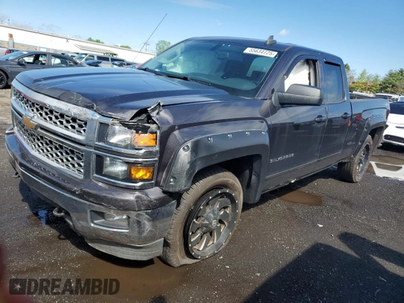 2015 Chevrolet Silverado 1500 LT with VIN 1GCVKREH4FZ197651, listed as a Copart auction lot 55634725 with Not Provided miles and Salvage Title. Bid and sale history available at DreamBid. Image 1.