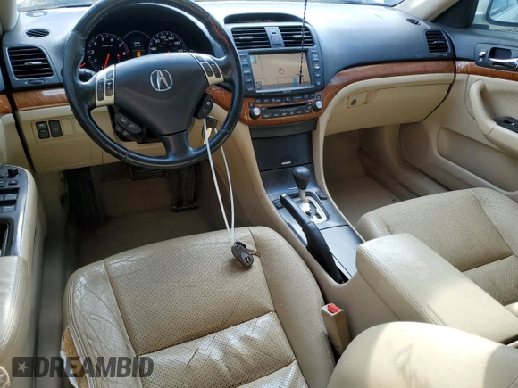 2007 Acura TSX Navi with VIN JH4CL96957C001778, listed as a Copart auction lot 57298815 with 484,754 mi miles and Salvage title. Bid and sale history available at DreamBid. Image 8.