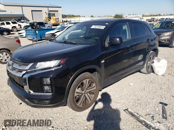 2021 Mitsubishi Outlander ES z VIN JA4APUAU6MU005379, wystawiony jako Copart lot #75310024 z przebiegiem 68 796 mil mil oraz Szkoda całkowita • Salvage title. Historia ofert i sprzedaży dostępna na DreamBid. Obrazek 1.
