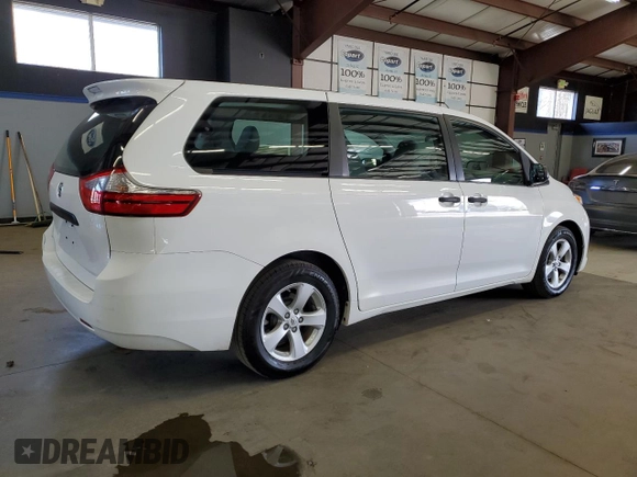 2015 Toyota Sienna L with VIN 5TDZK3DC2FS650980, listed as a Copart auction lot 54481385 with 270,983 mi miles and Clean Title. Bid and sale history available at carsss.com. Image 3.