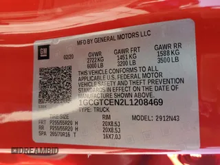 2020 Chevrolet Colorado 4WD LT with VIN 1GCGTCEN2L1208469, listed as a Copart auction lot 48008395 with 35,817 mi miles and Salvage Title. Bid and sale history available at carsss.com. Image 12.