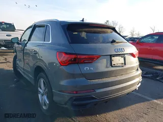2021 Audi Q3 S line Premium with VIN WA1DECF37M1075942, listed as a IAAI auction lot 41192874 with 50,670 mi miles. Bid and sale history available at carsss.com. Image 3.
