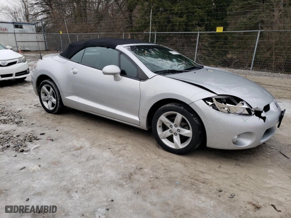 2008 Mitsubishi Eclipse GS with VIN 4A3AL25F68E040437, listed as a Copart auction lot 43521025 with 75,644 mi miles and Salvage Title. Bid and sale history available at carsss.com. Image 4.