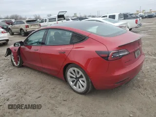 2021 Tesla Model 3 Long Range z VIN 5YJ3E1EB7MF079737, wystawiony jako Copart lot #87275824 z przebiegiem 31 380 mil mil oraz Szkoda całkowita • Salvage title. Historia ofert i sprzedaży dostępna na DreamBid. Obrazek 2.
