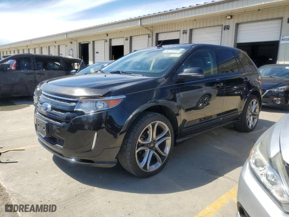 2014 Ford Edge Sport with VIN 2FMDK3AK2EBB28030, listed as a Copart auction lot 50151015 with 92,341 mi miles and Salvage Title. Bid and sale history available at carsss.com. Image 1.