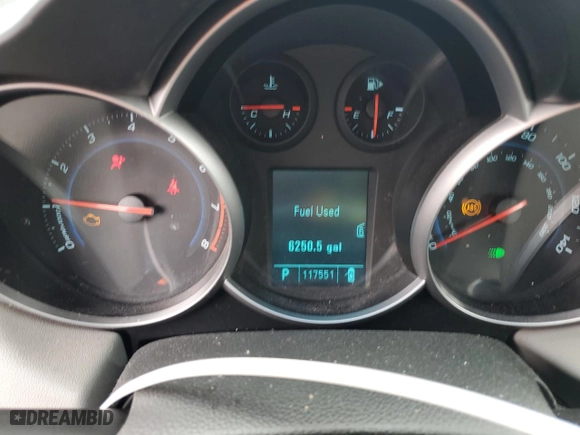2011 Chevrolet Cruze LS with VIN 1G1PC5SHXB7181732, listed as a Copart auction lot 52802895 with 117,551 mi miles and Salvage Title. Bid and sale history available at carsss.com. Image 9.