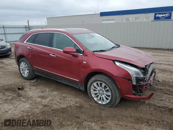 2019 Cadillac XT5 Luxury AWD with VIN 1GYKNDRS7KZ171794, listed as a Copart auction lot 55485335 with 52,229 mi miles and Salvage Title. Bid and sale history available at carsss.com. Image 4.