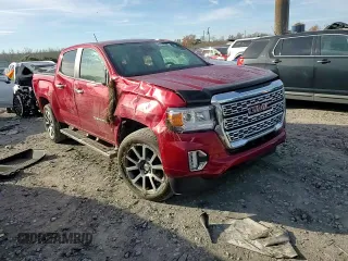 2021 GMC Canyon 2WD Denali with VIN 1GTG5EEN7M1254810, listed as a Copart auction lot 84808244 with 32,726 mi miles and Salvage Title. Bid and sale history available at carsss.com. Image 10.