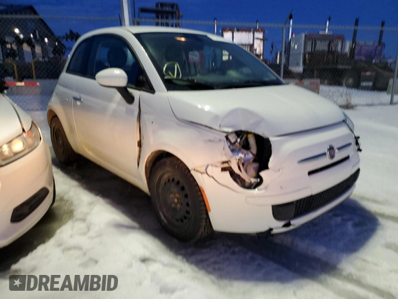 2016 FIAT 500 Pop with VIN 3C3CFFARXGT222011, listed as a Copart auction lot 46491315 with 50,416 mi miles and Salvage Title. Bid and sale history available at carsss.com. Image 4.