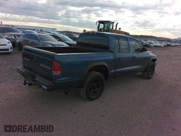 2003 Dodge Dakota Sport with VIN 1D7HL38N53S307805, listed as a Copart auction lot 86829114 with 193,521 mi miles and Clean Title. Bid and sale history available at carsss.com. Image 3.