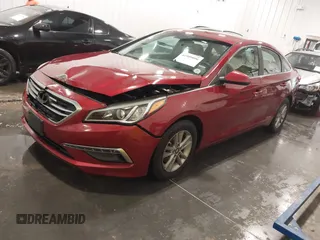 2015 Hyundai Sonata SE with VIN 5NPE24AF8FH003265, listed as a IAAI auction lot 41909096 with 75,453 mi miles and . Bid and sale history available at DreamBid. Image 19.