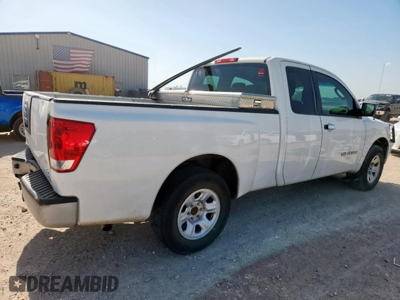 2007 Nissan Titan LE with VIN 1N6BA06AX7N242455, listed as a Copart auction lot 61811175 with 211,040 mi miles and Salvage title. Bid and sale history available at DreamBid. Image 3.