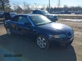 2006 Audi A4 1.8T with VIN WAUAC48H96K008640, listed as a IAAI auction lot 41588739 with 77,782 mi miles and . Bid and sale history available at DreamBid. Image 1.