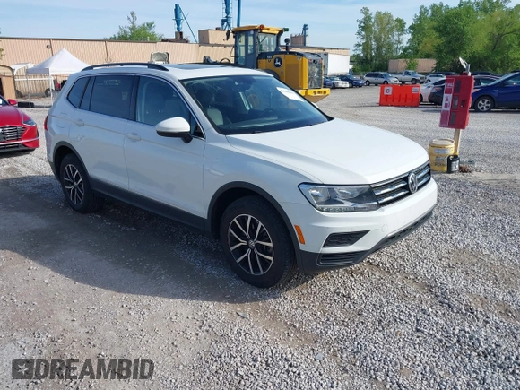 2021 Volkswagen Tiguan SE with VIN 3VV2B7AX6MM139903, listed as a IAAI auction lot 42060657 with 42,747 mi miles and . Bid and sale history available at DreamBid. Image 1.