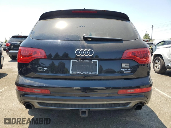 2015 Audi Q7 S line Prestige with VIN WA1DGAFEXFD014442, listed as a Copart auction lot 63507575 with 109,969 mi miles and Salvage title. Bid and sale history available at DreamBid. Image 6.