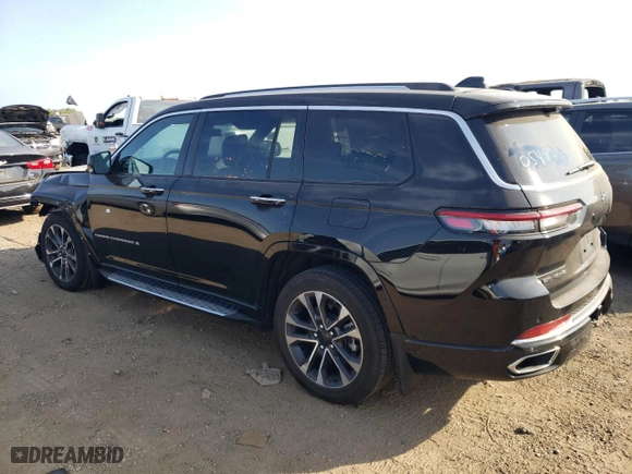 2021 Jeep Grand Cherokee L Overland with VIN 1C4RJKDT1M8198972, listed as a Copart auction lot 71615644 with 21,472 mi miles and Salvage Title. Bid and sale history available at carsss.com. Image 2.