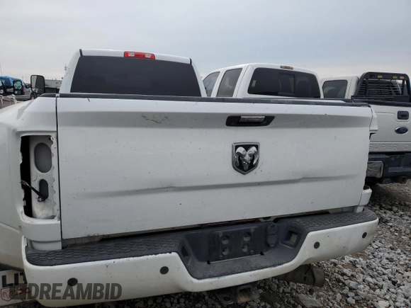 2015 Ram 3500 Tradesman with VIN 3C63RPGL8FG677367, listed as a Copart auction lot 65832834 with 0 mi miles and Salvage Title. Bid and sale history available at carsss.com. Image 6.