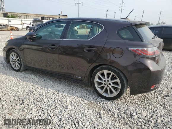 2012 Lexus CT 200h with VIN JTHKD5BH0C2087595, listed as a Copart auction lot 60626595 with 209,197 mi miles and Clean title. Bid and sale history available at DreamBid. Image 2.