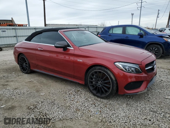 2018 Mercedes-Benz C 43 AMG with VIN WDDWK6EB5JF677695, listed as a Copart auction lot 43437935 with 59,768 mi miles and Salvage title. Bid and sale history available at DreamBid. Image 4.